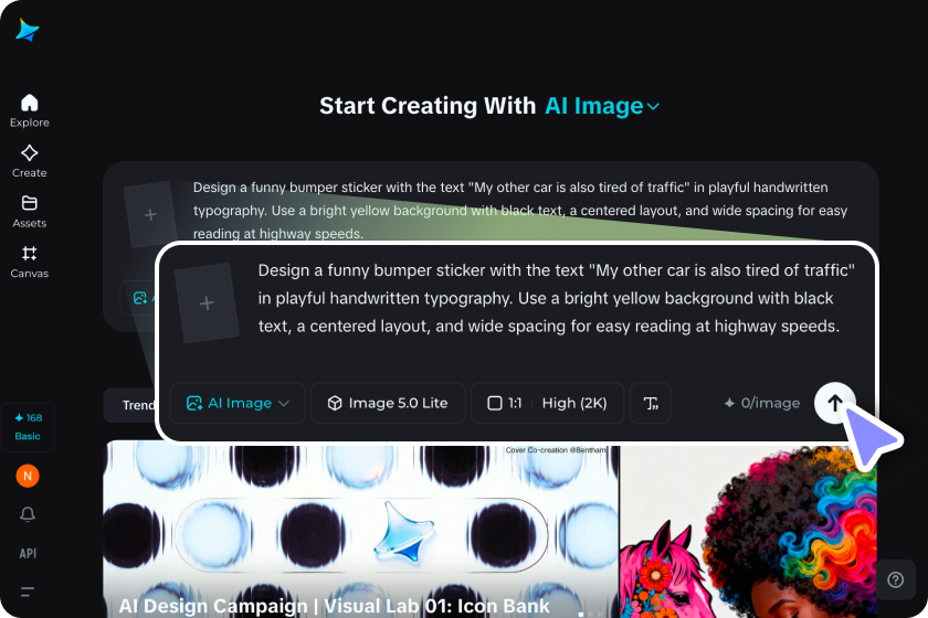 Step 1: Describe your sticker idea