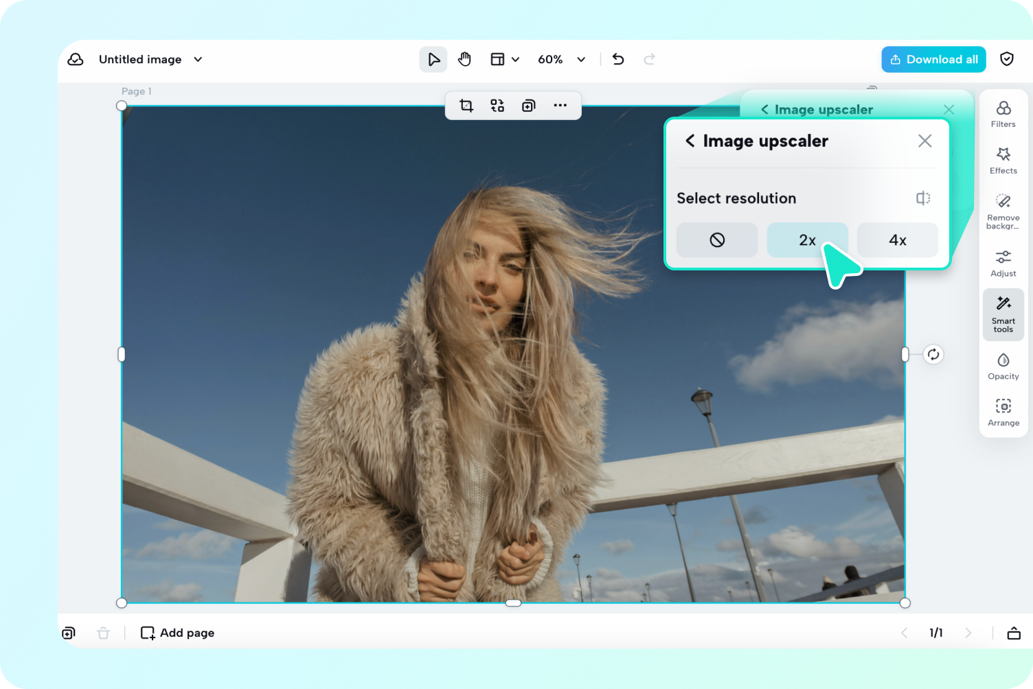 ปรับความละเอียดของรูปภาพของคุณ
