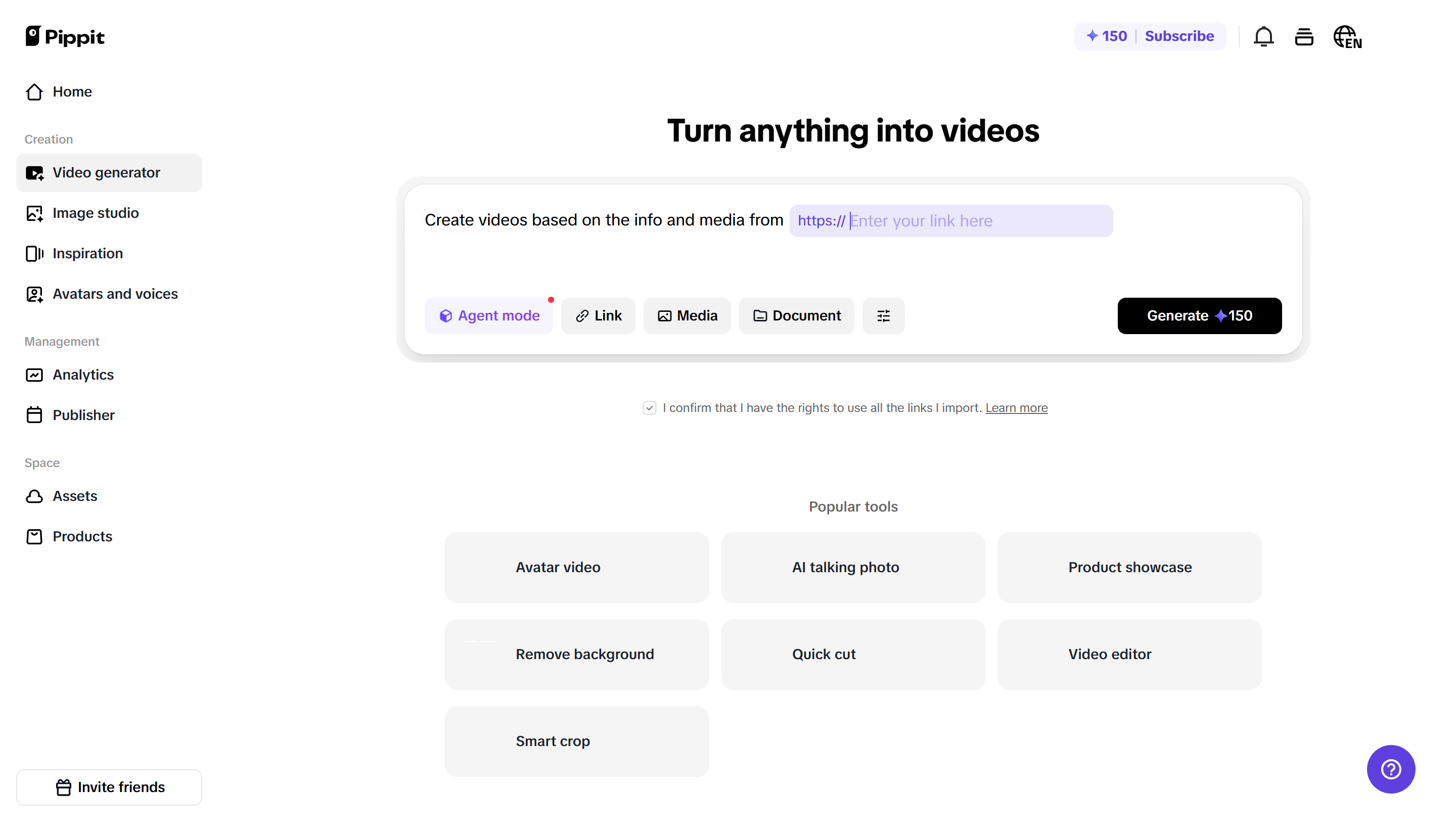 Интерфейс CapCut Web - лучшая ссылка на генератор видео