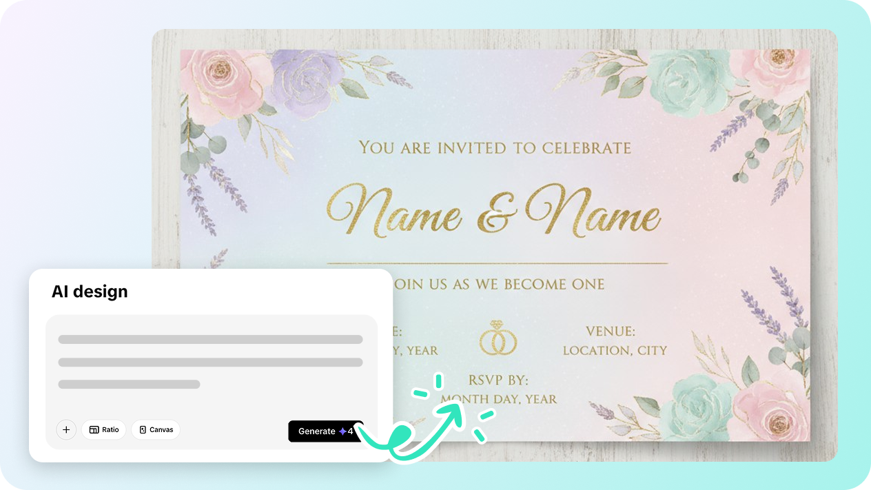 Create invites using prompt with AI