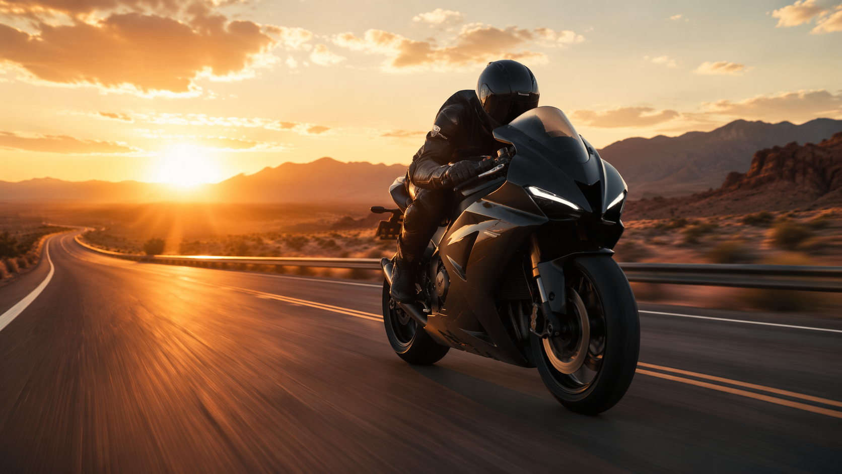 Dreamina sportbike AI แจ้งตัวอย่างที่รวดเร็ว 4: อารมณ์การแข่งรถในเมืองกลางคืน