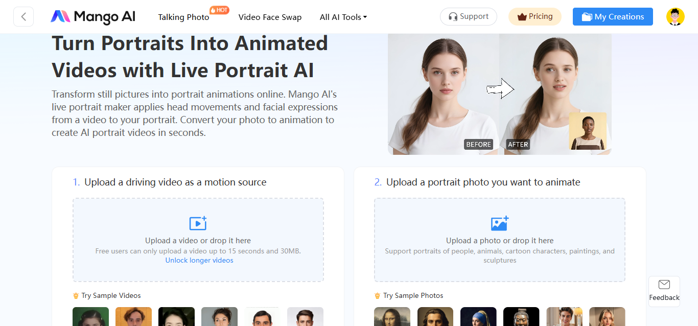Live Portrait AI