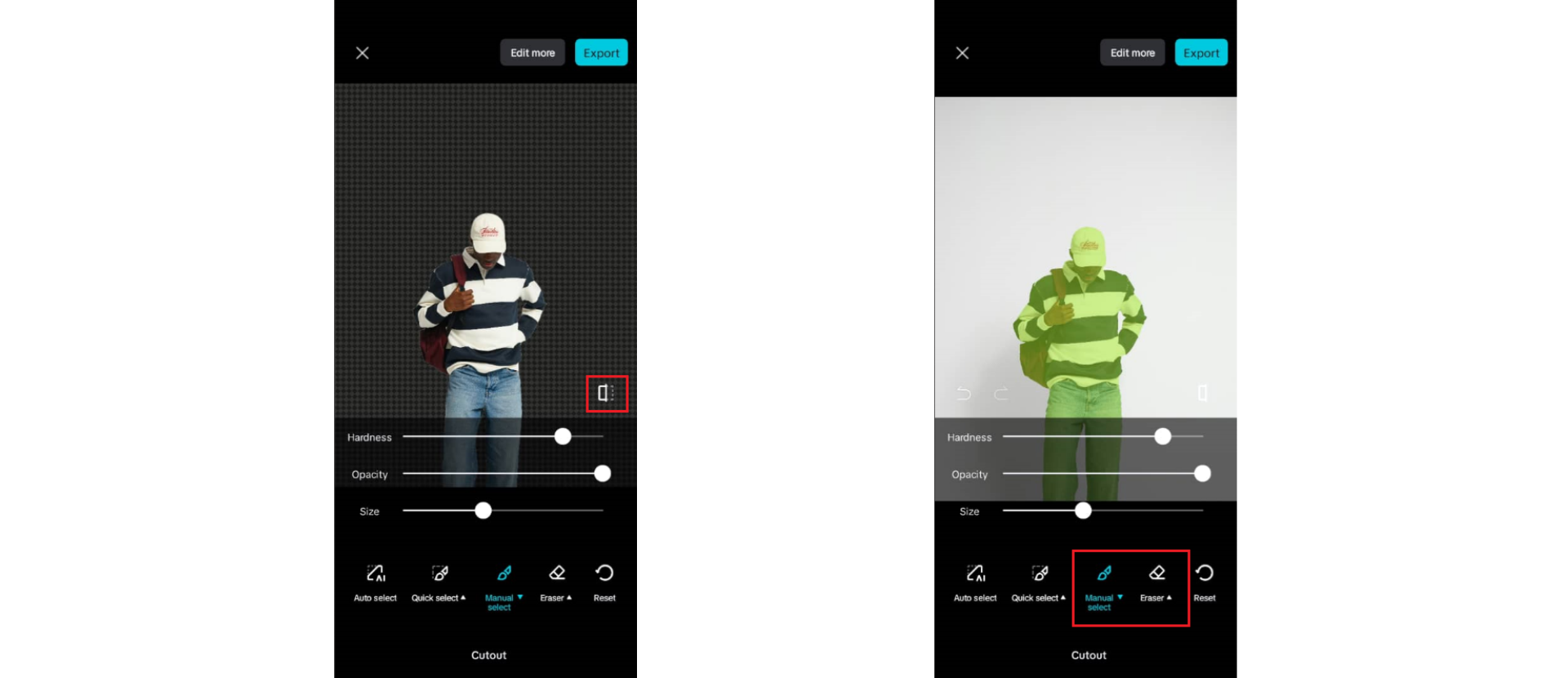 Vorschau und anpassen.