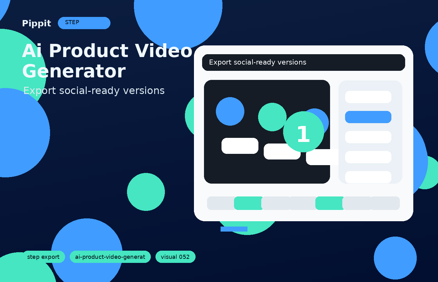 ai product video generator export and variants workflow in Pippit