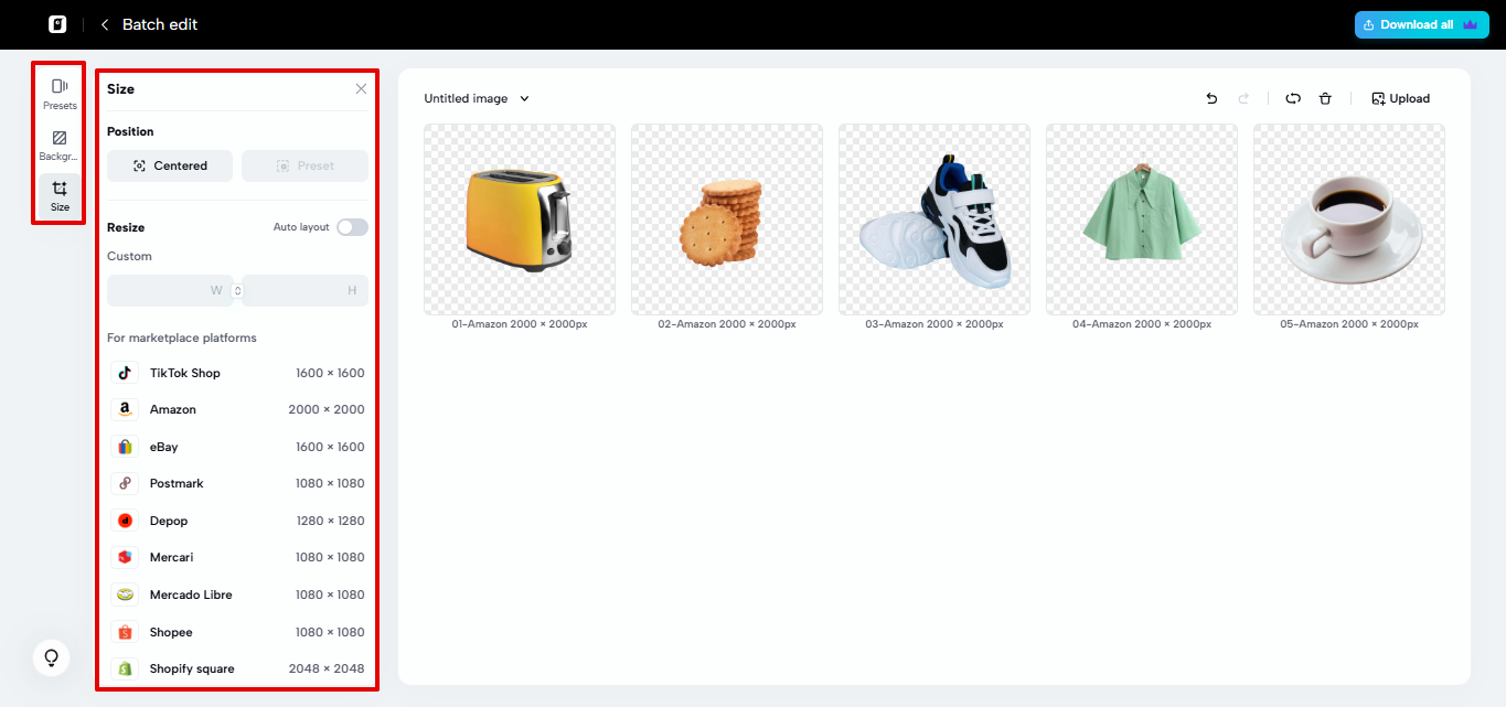 Pippit batch photo editor