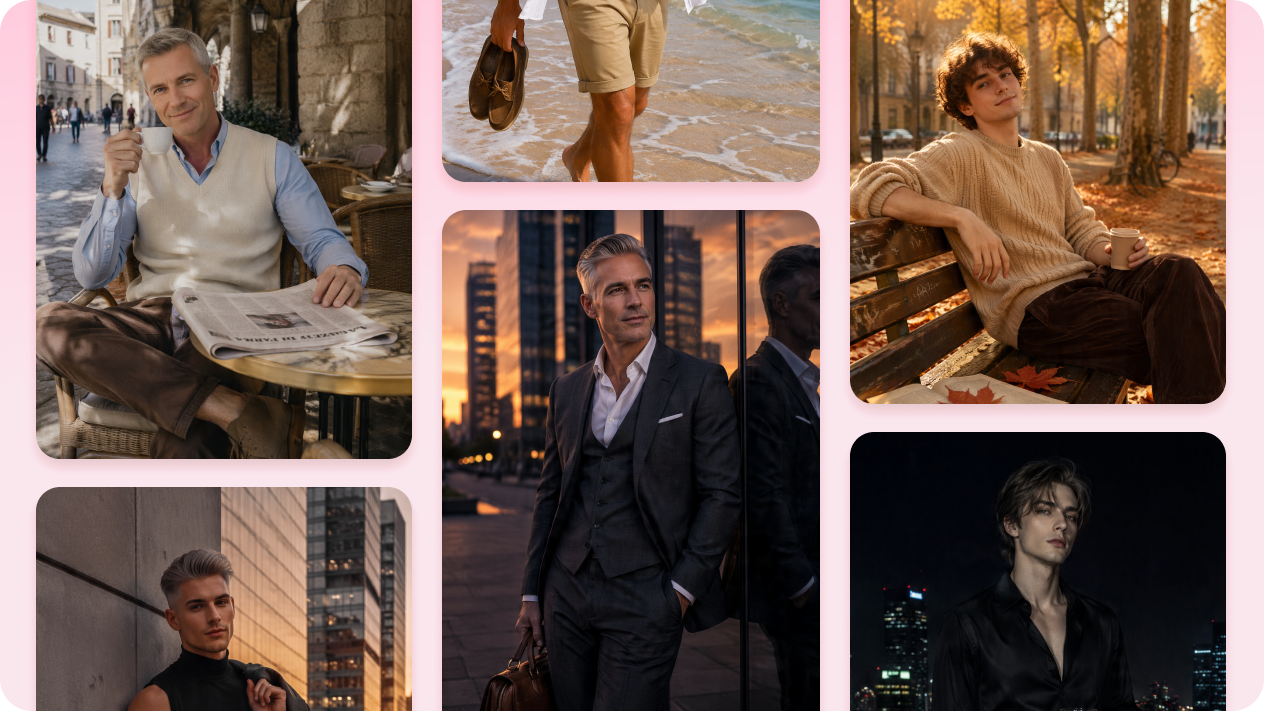 Remove beards from multiple photos with AI Agent