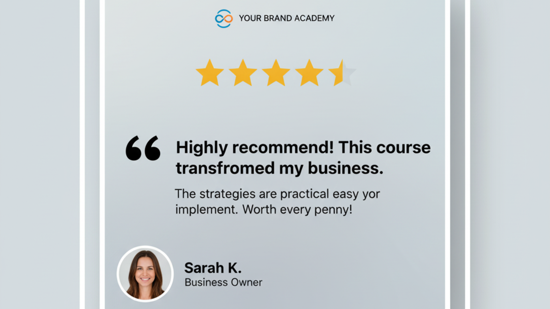 The use of testimonials in social media post templates