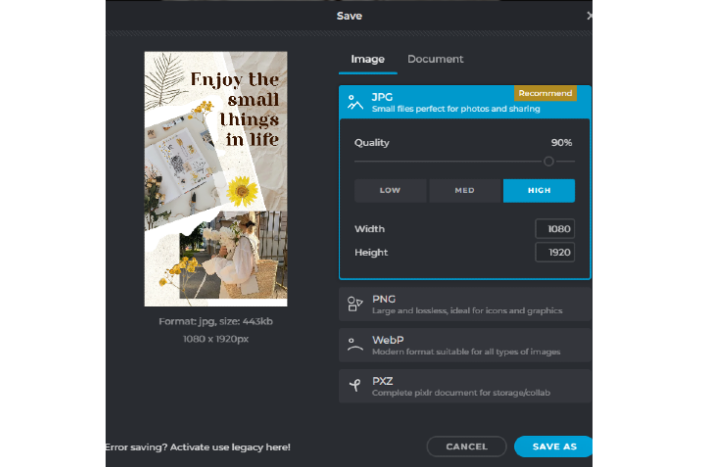 Customizing the collage with Pixlr collage maker