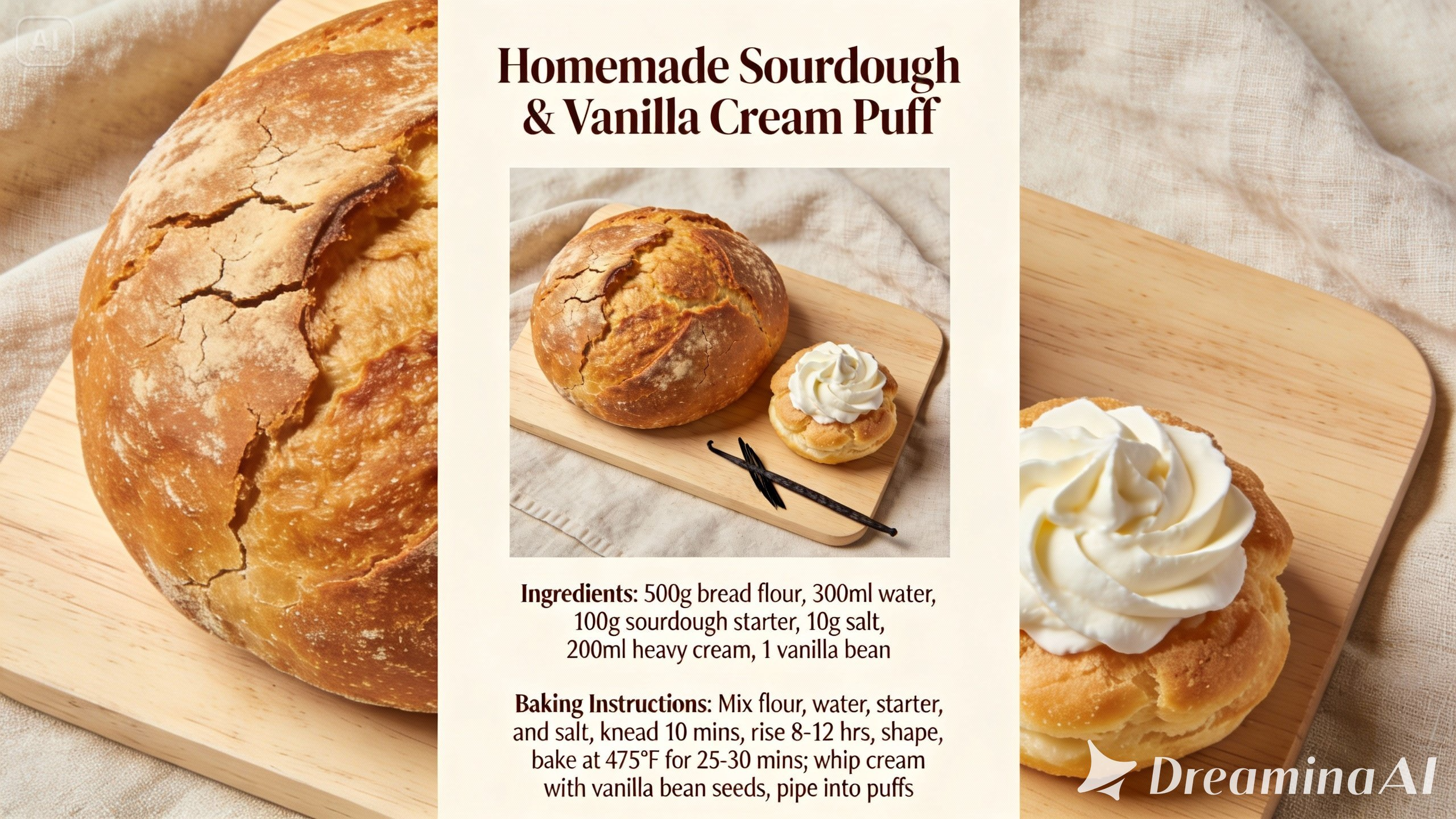 Pastry and bread card