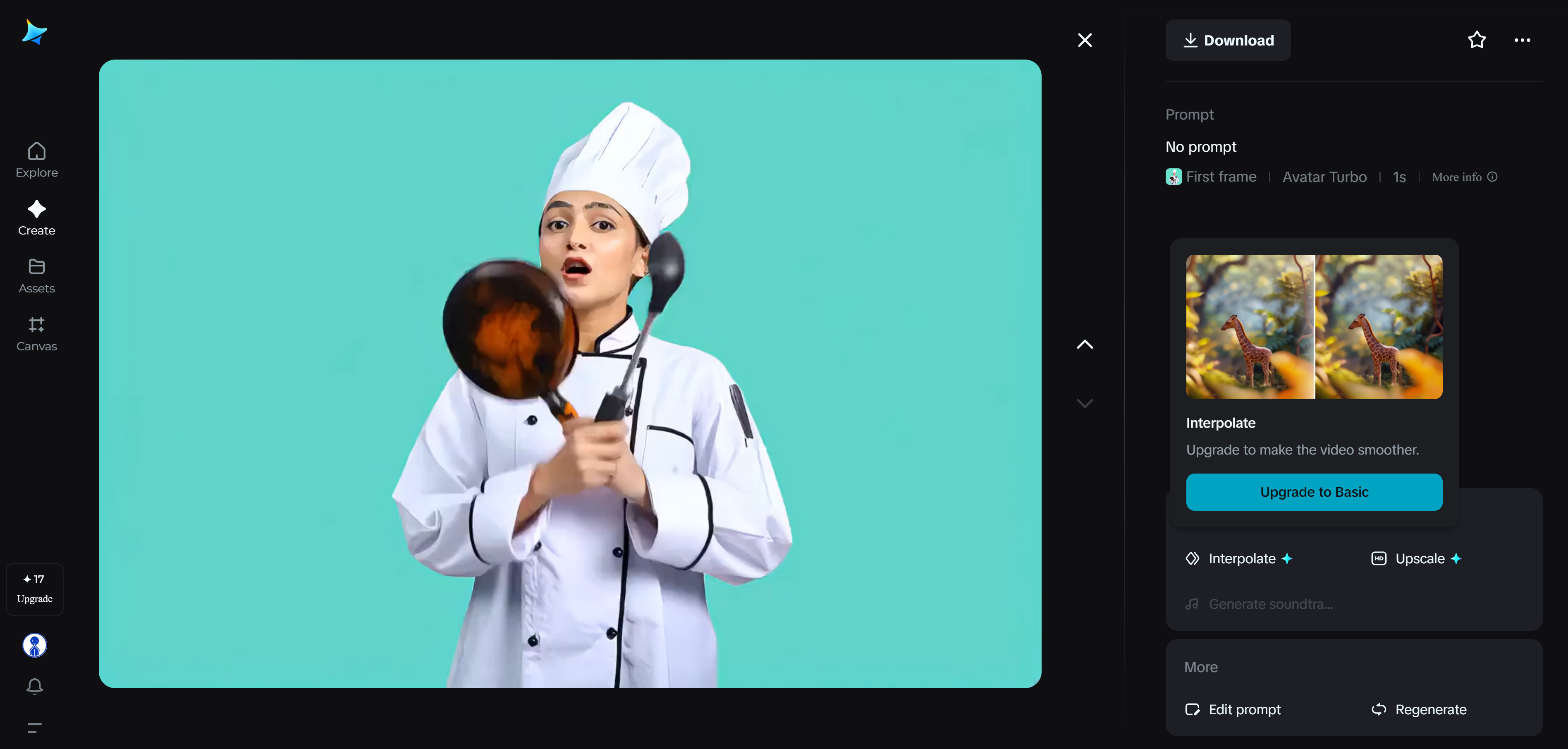 Dreamina Frame interpolation