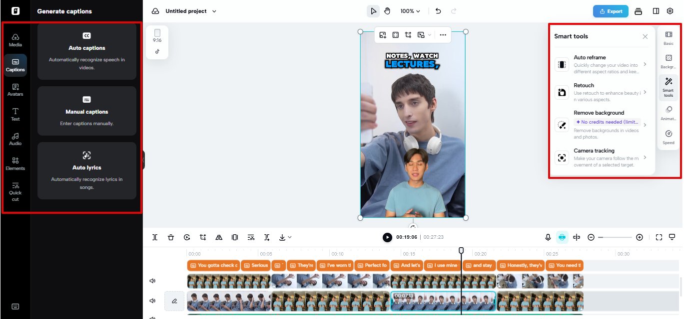 Editor ng video sa Pippit