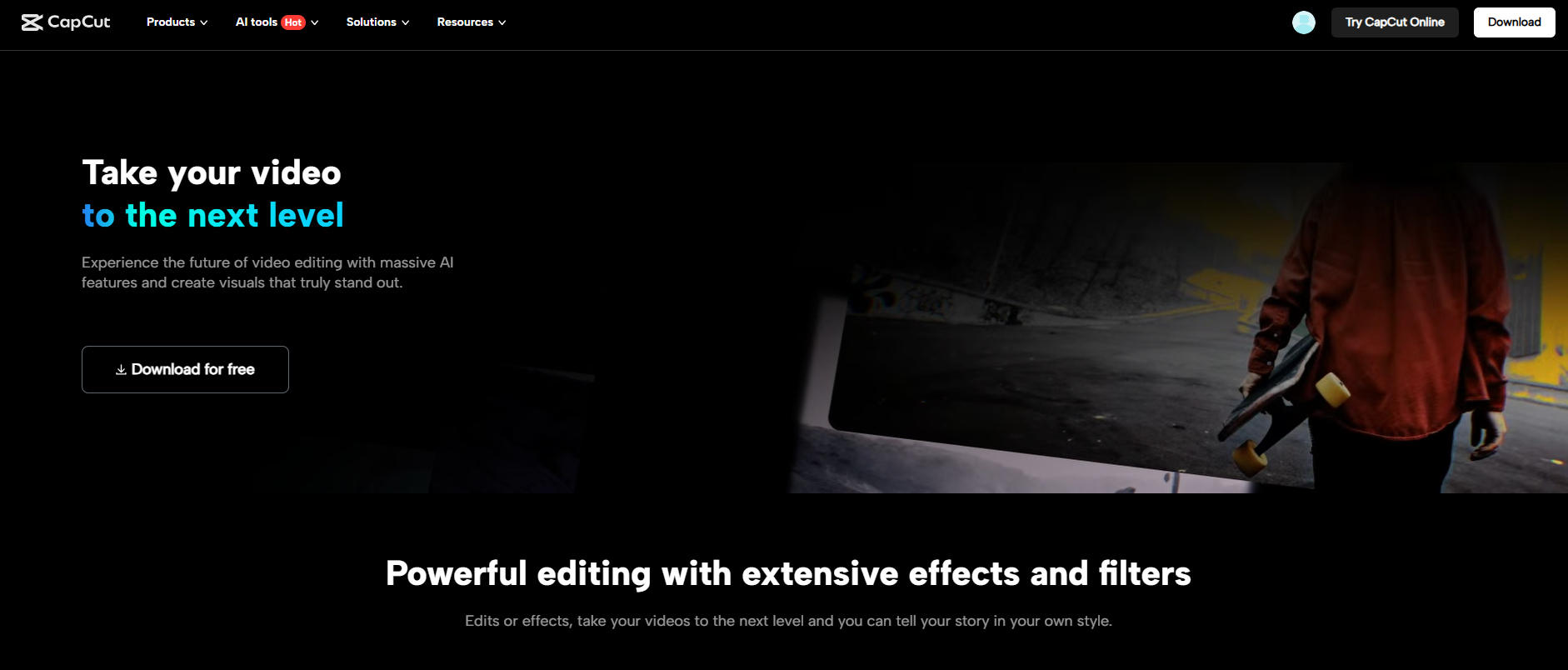Try CapCut for audio extraction