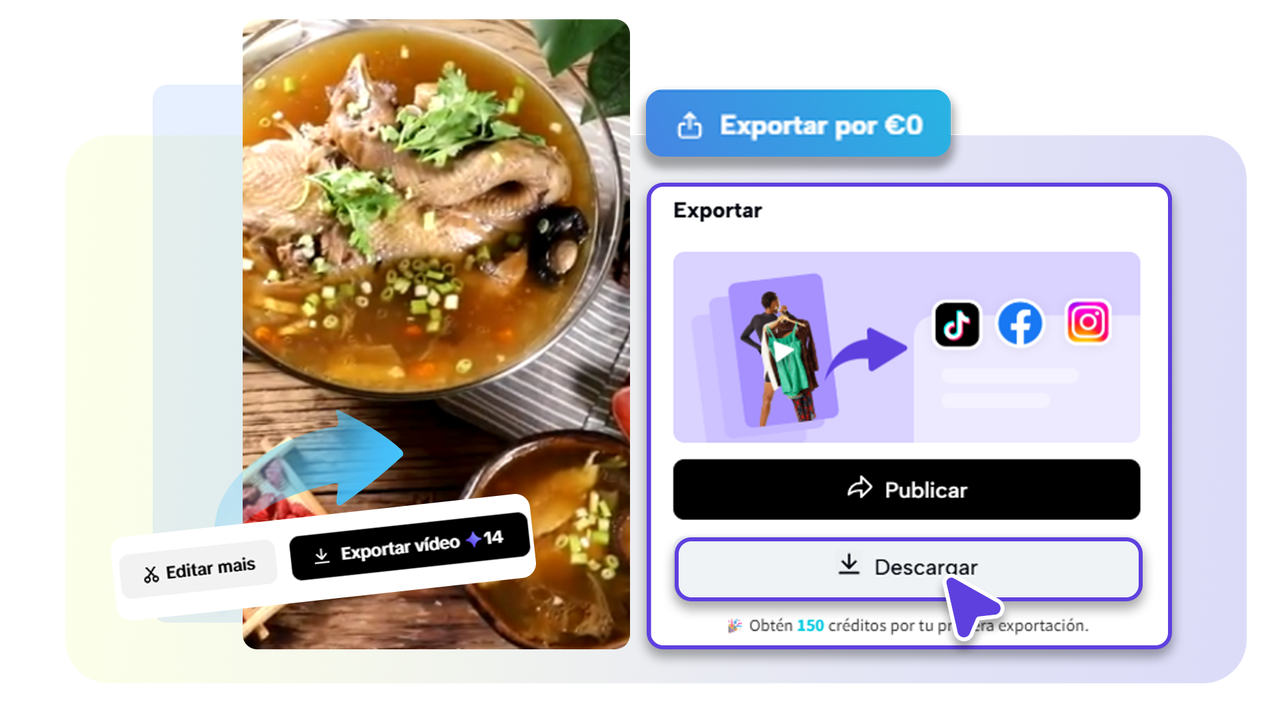 Selecciona un formato para guardar el video personalizado.