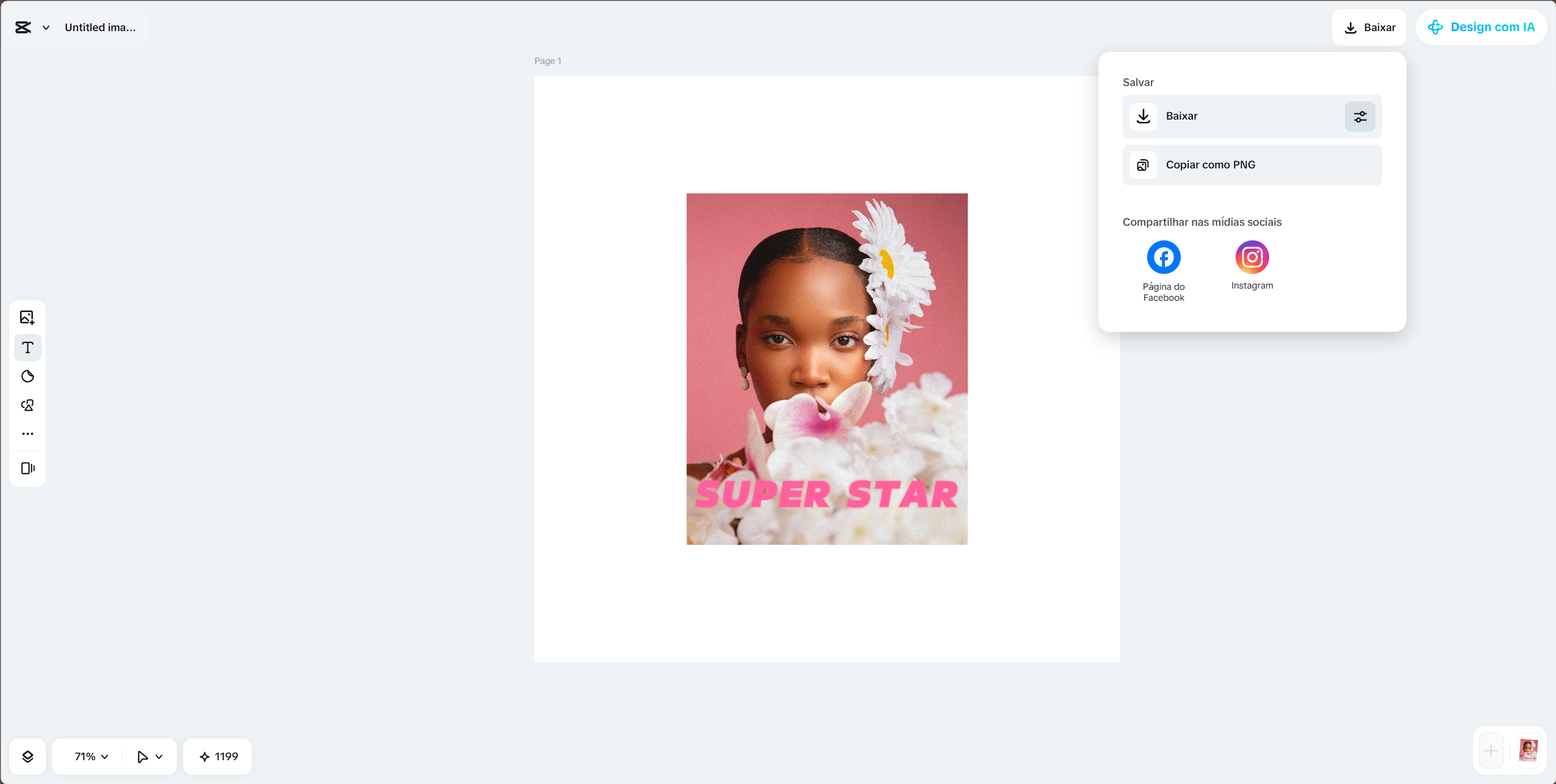 Export image in CapCut