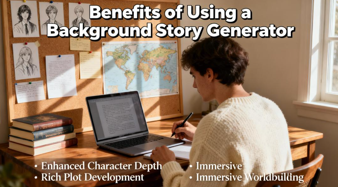 Benefícios reais de um gerador de histórias de fundo