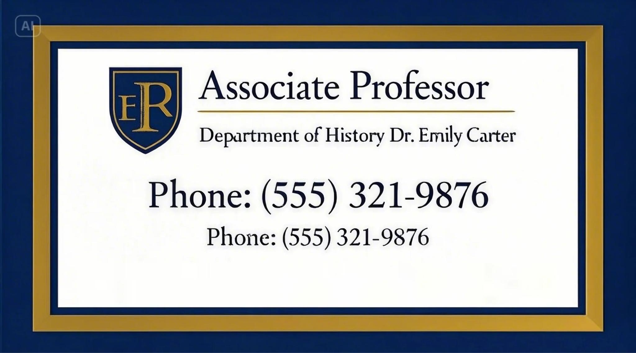 Educational institution signature