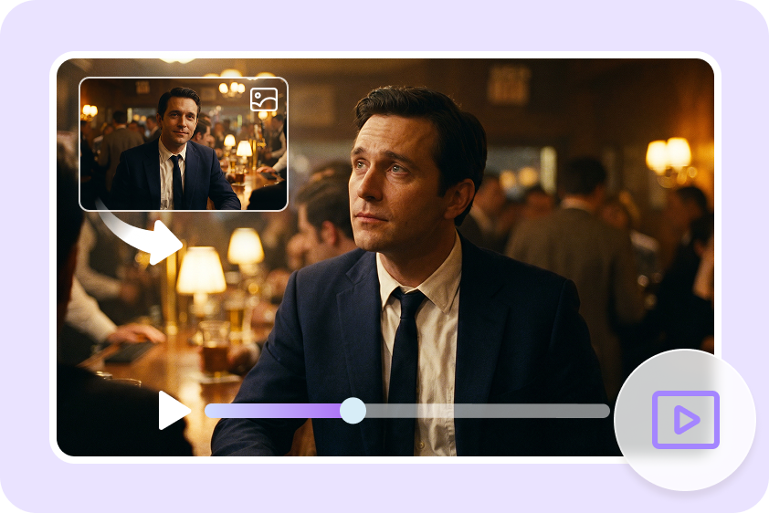 Turn photorealistic images into cinematic videos