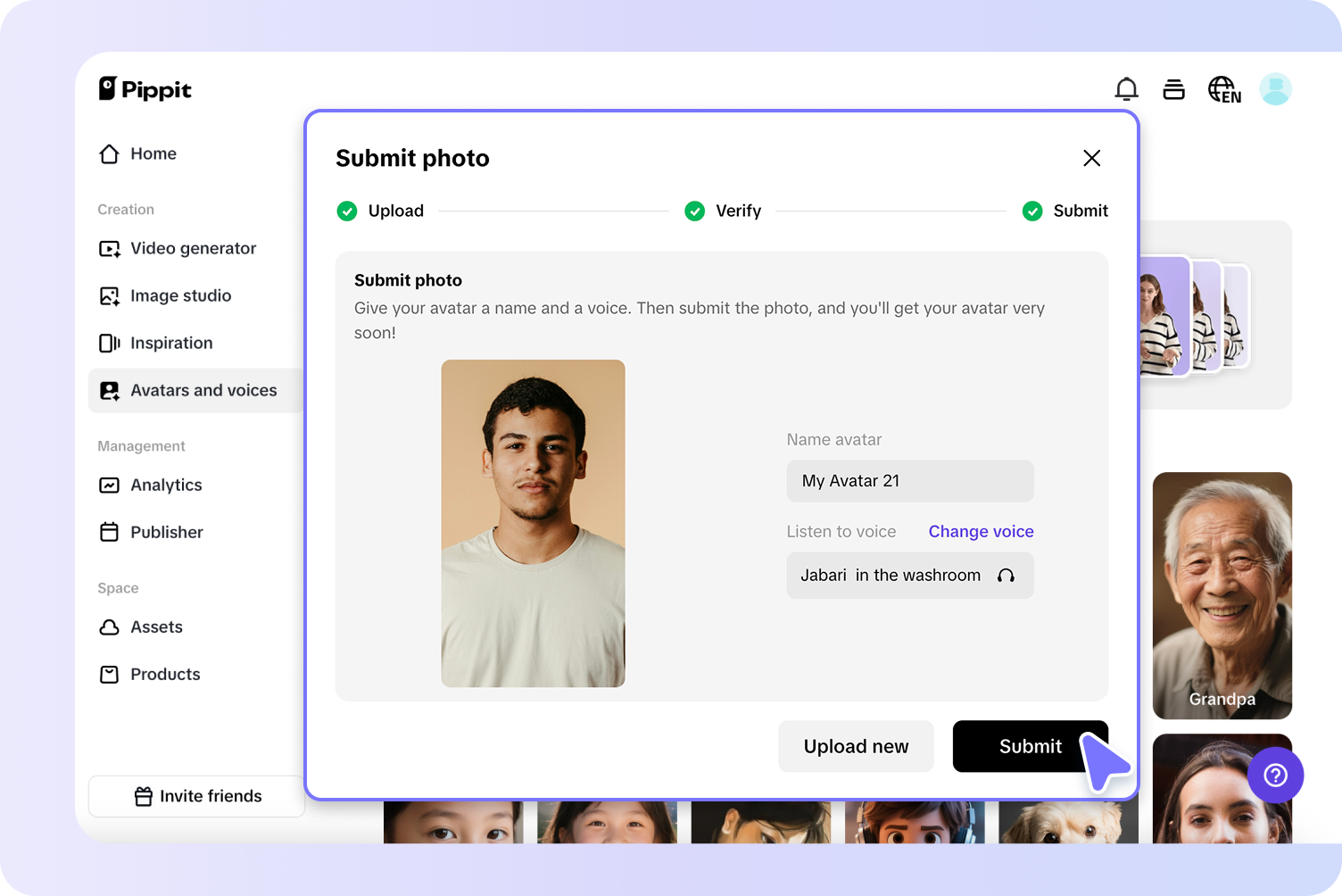 3D avatar for marketing and campaigns