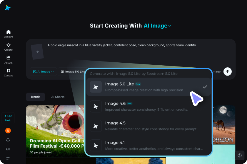 Select settings and generate