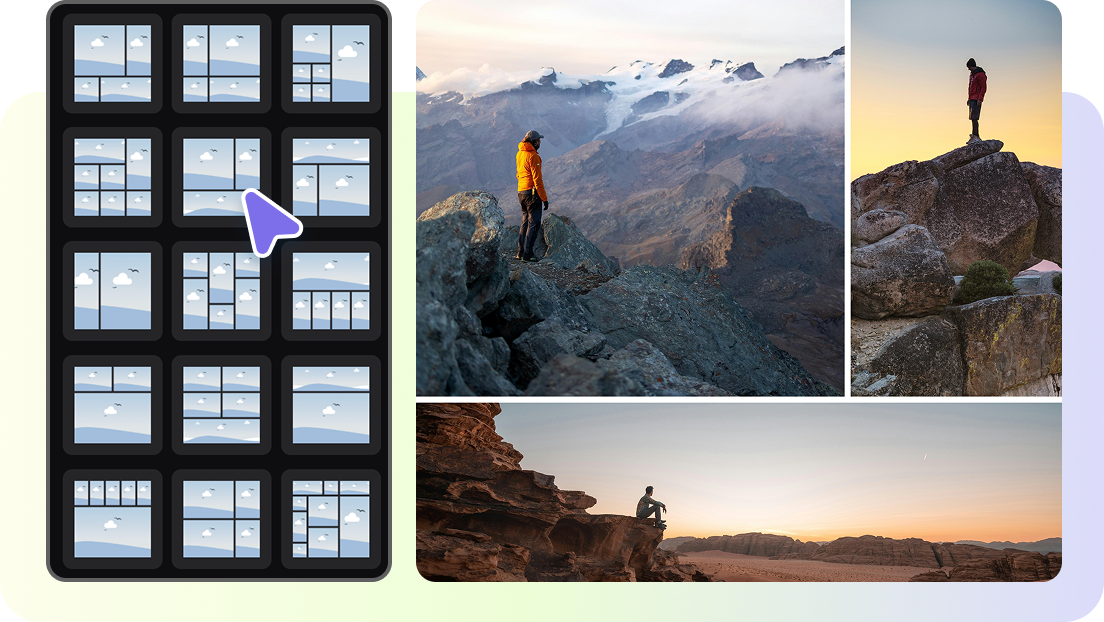 Eye-catching filters for side by side photo creation