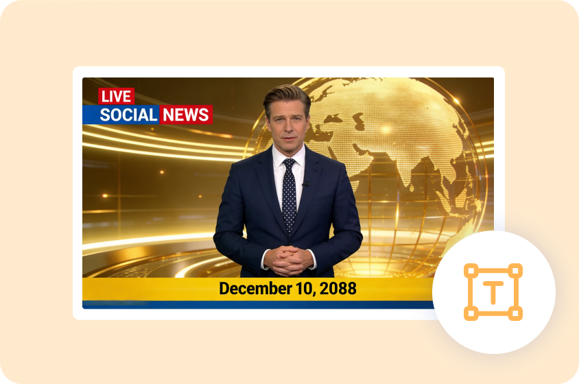 Create news videos from script to final output using a text editor