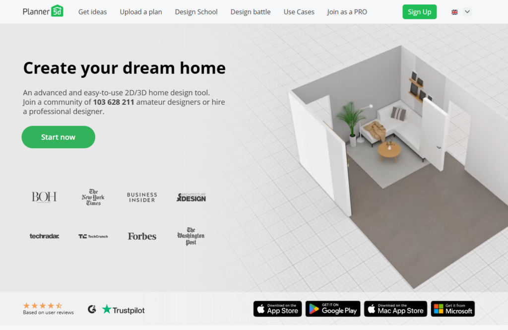 Planner 5D - software design interior free