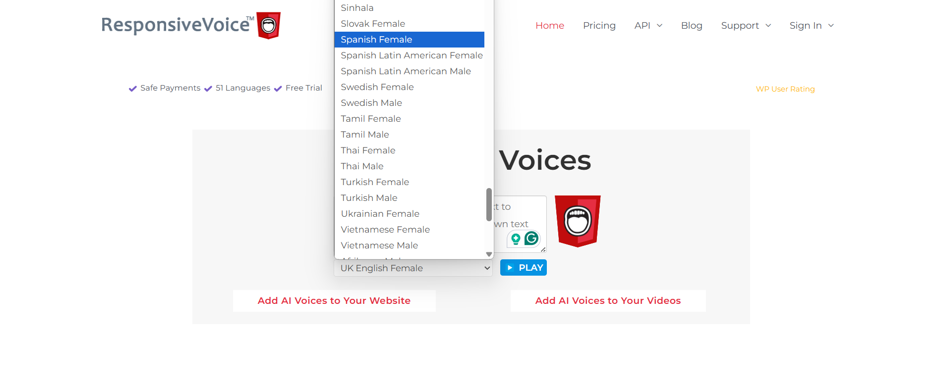Responsive Voice interface