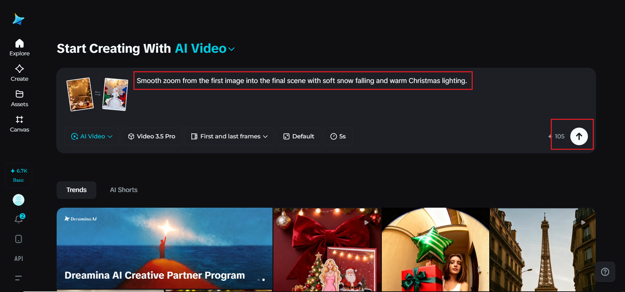 Generate your Christmas video
