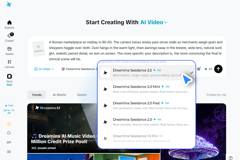 Choose model and set your clip length