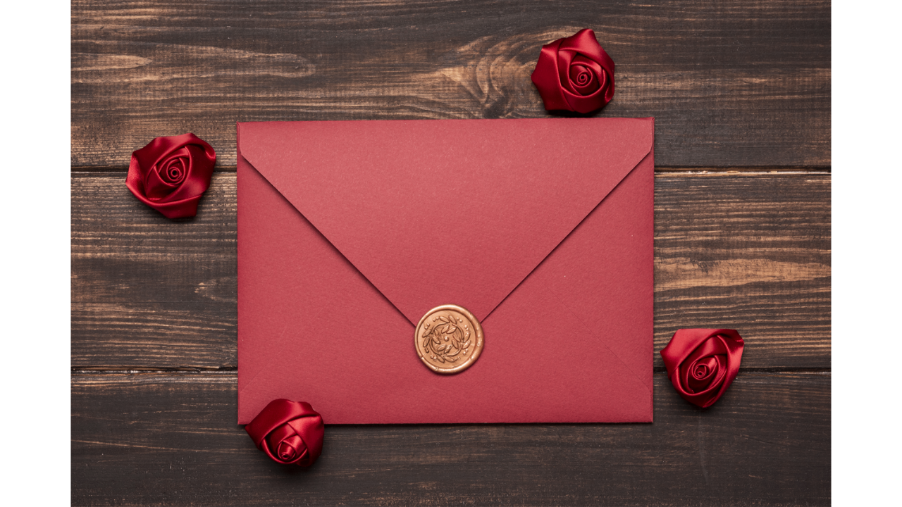 Retro wax-sealed invitations