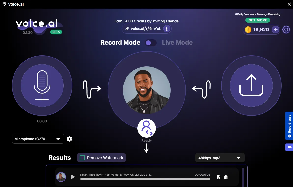 Utilizzare il generatore audio di voice.ai gratuitamente per generare discorsi