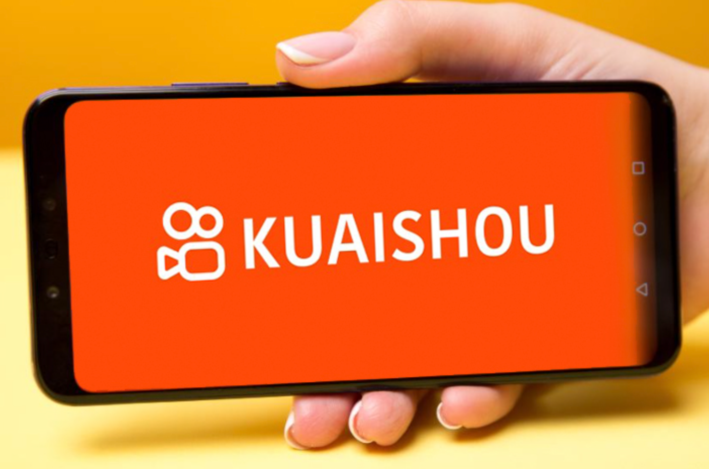 Showing the interface of the Kuaishou video platform