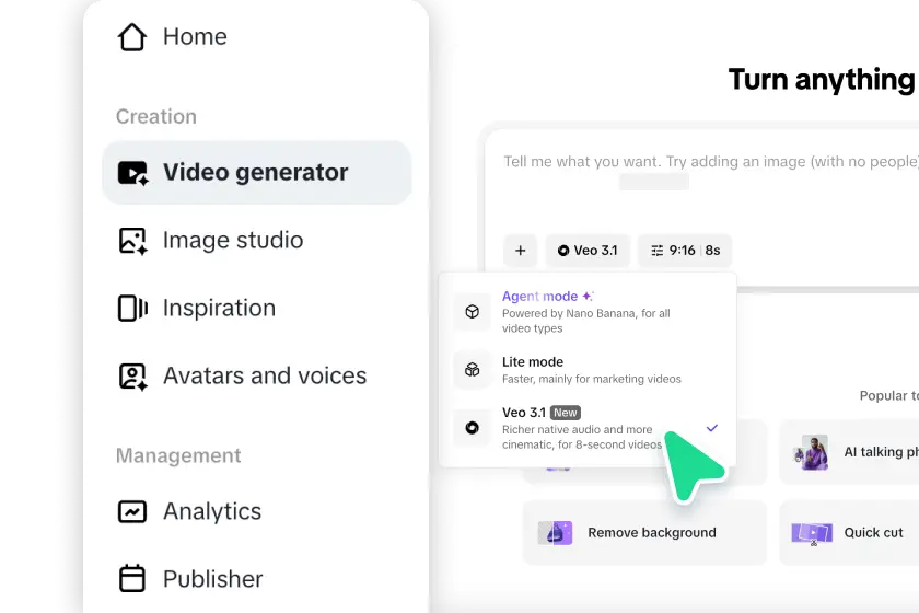 Turn anything into videos