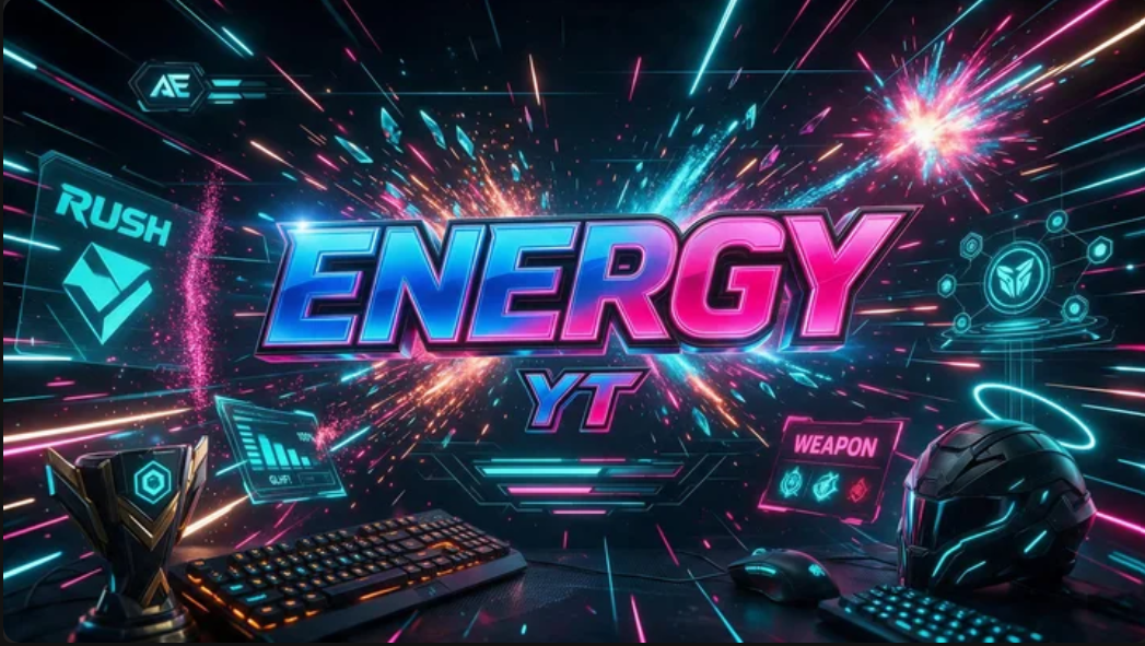 Intro vizual energetic în stil de joc