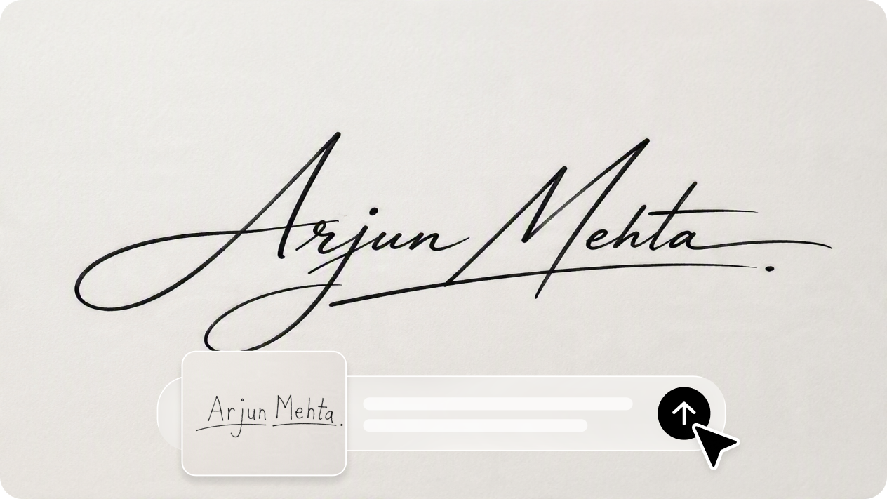 Refine your handwritten signature with image-to-image