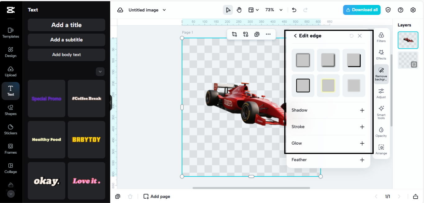 Remove background from image