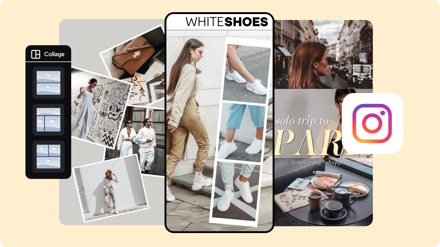 ảnh ghép câu chuyện trên instagram