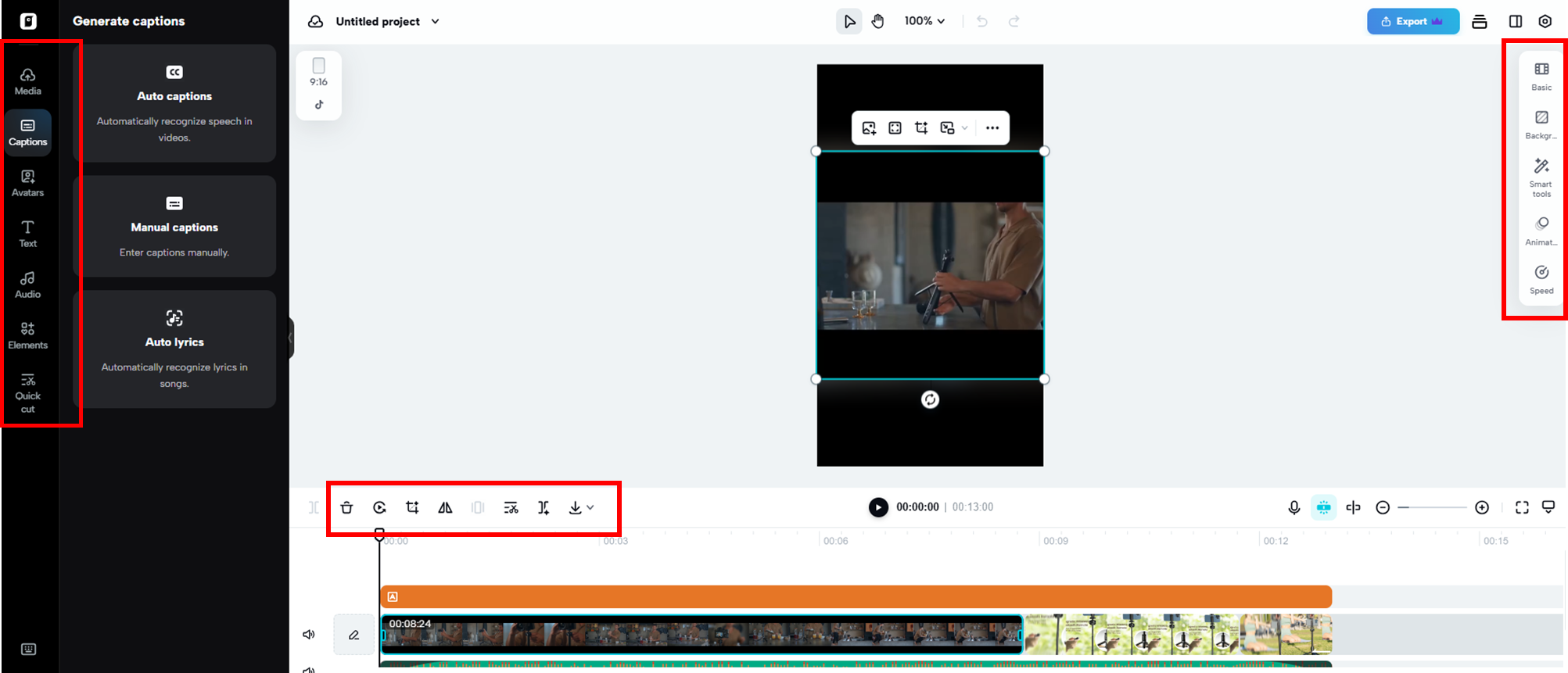 Edite e ajuste seu vídeo