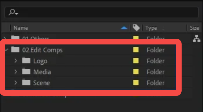 Locate and edit the "Edit Comps" section