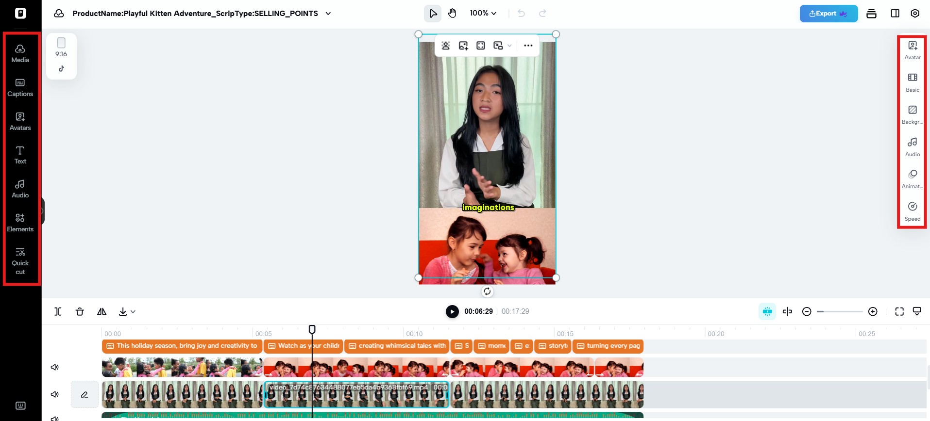Chỉnh sửa video.