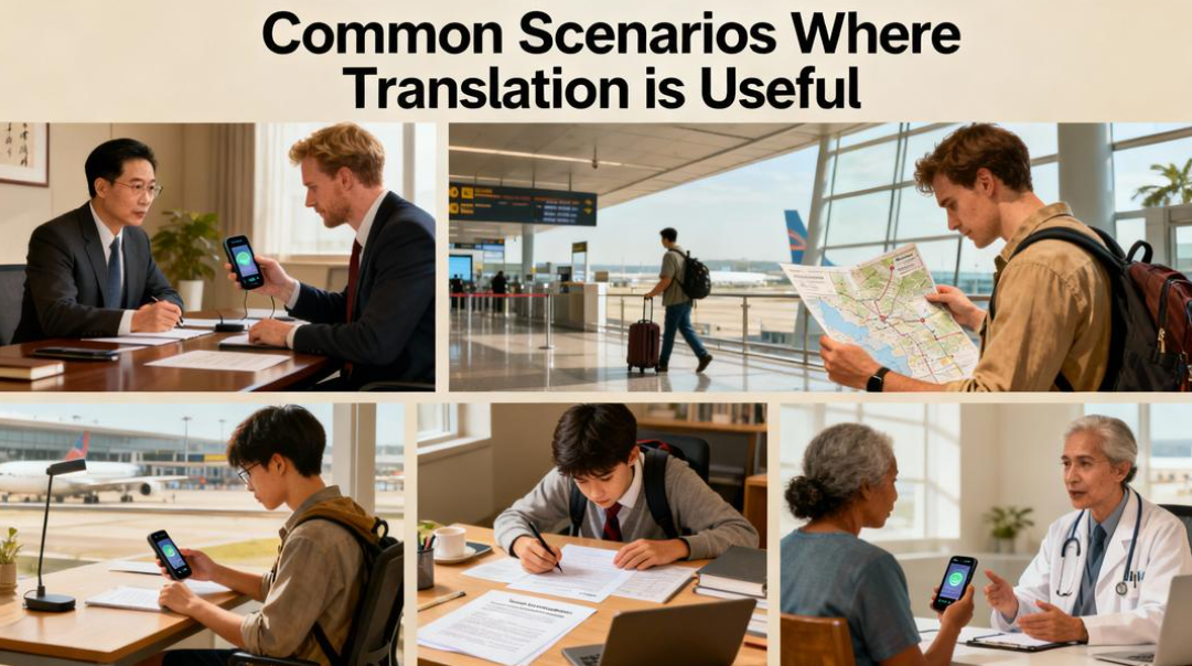 Lista de cenários onde a tradução torna o conteúdo viável globalmente