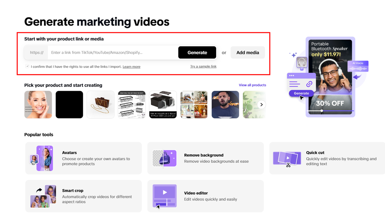 AI-powered video creation