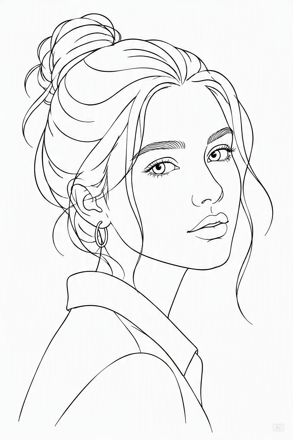 Photo to sketch ink line art image generated by Pippit