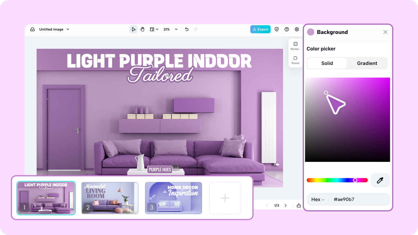 pastel purple background