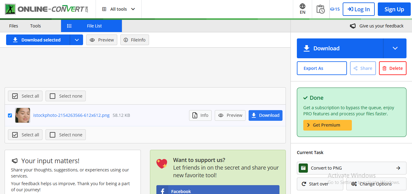 JPEG ng file converter sa PNG