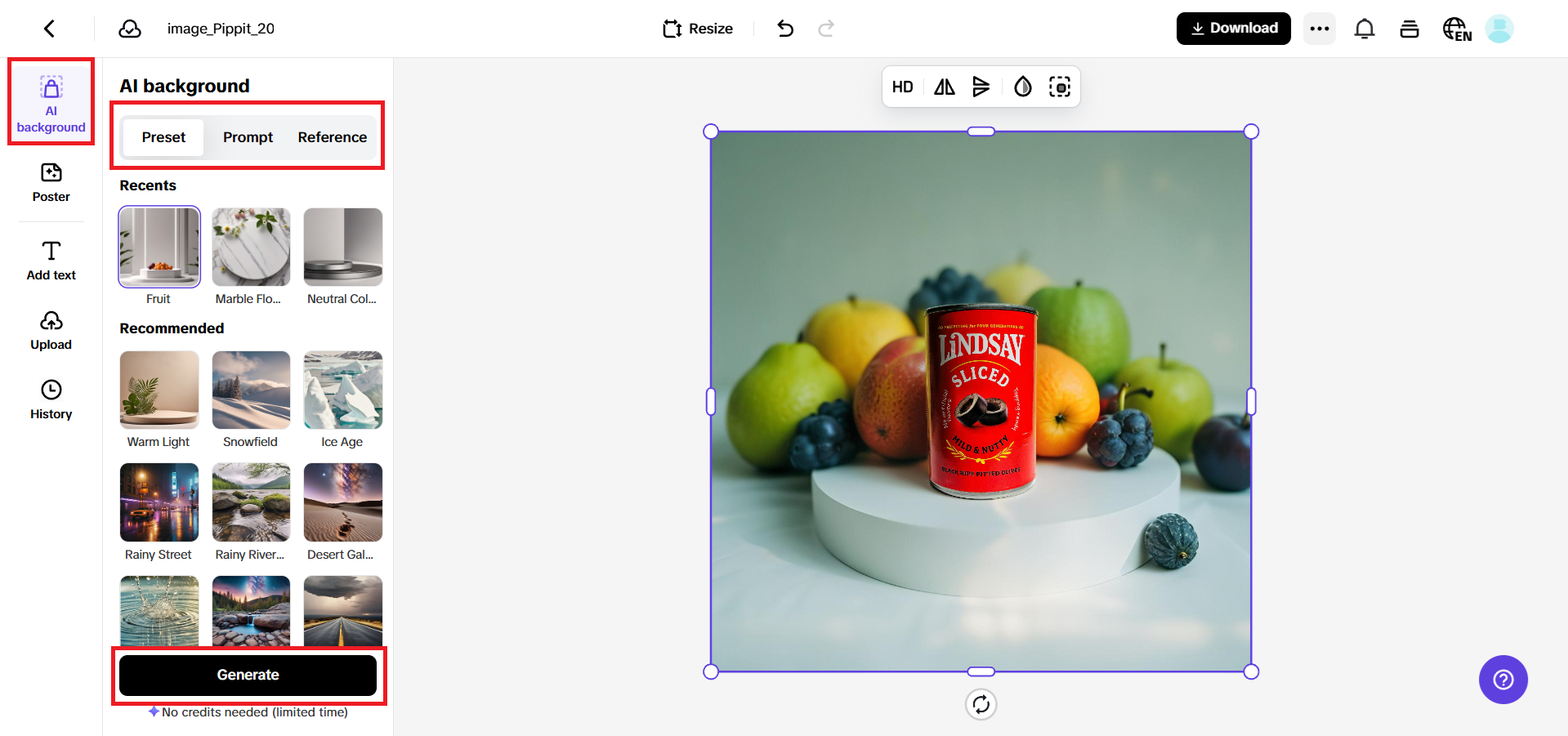 AI background remover & editor