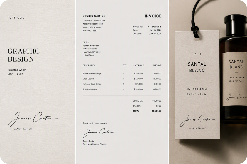 Make your name work as your brand mark