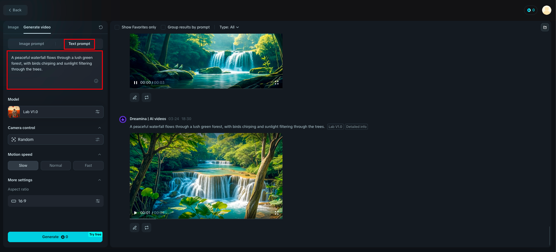 how to create text video
