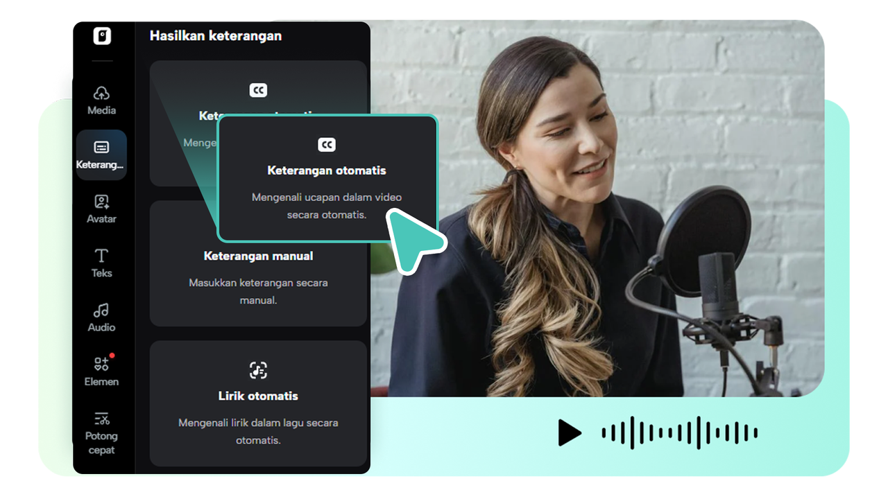 Subtitle video otomatis untuk proses editing yang lebih cepat