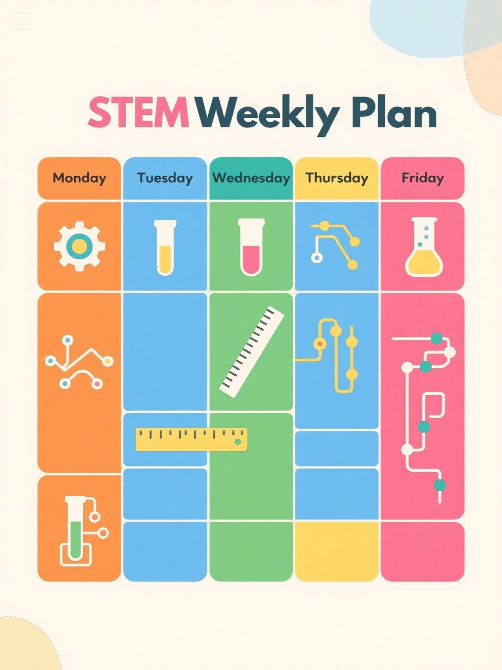 szablon tygodniowego planu aktywności